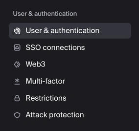 Clerk Settings: User & authentication (settings overview)